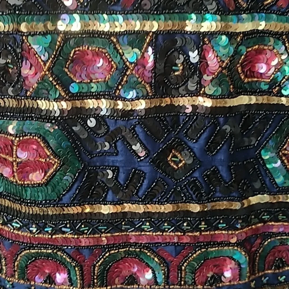 Papell Boutique Evening Beaded Sequins Jacket Vintage S - Picture 6 of 12